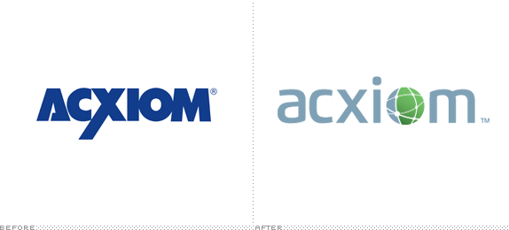 Acxiom Logo, Before and After