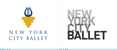 New york City Ballet Logo, Before and After