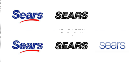 Sears Logo, Before and After
