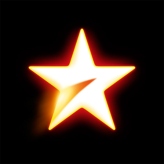 We separated the brand name and symbol to make the Star the star 
