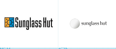 Sunglass Hut Logo, Before and After