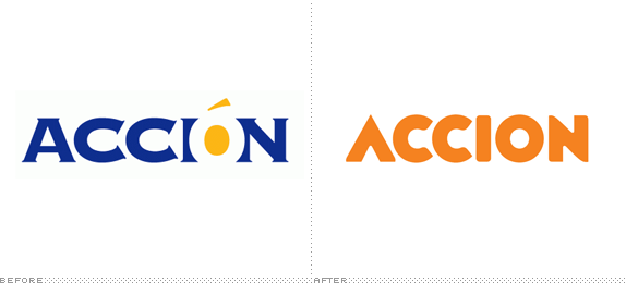 Accion Logo, Before and After