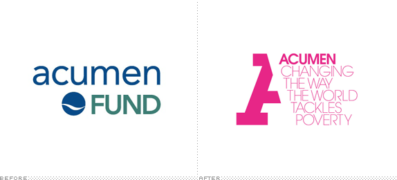 Acumen Logo, Before and After