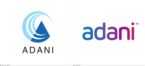 Adani Group Logo, Before and After