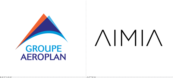 Aimia Logo, Before and After
