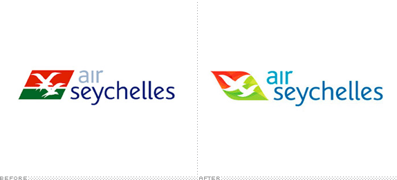 Air Seychelles Logo, Before and After