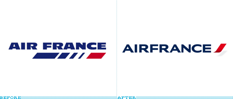 Airfrance Logo, Before and After