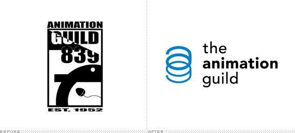 The Animation Guild Logo, Before and After