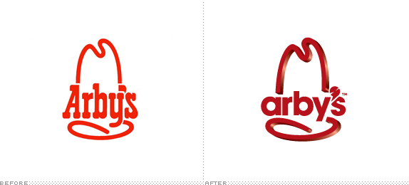 Arby's Logo, Before and After
