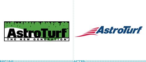 AstroTurf Logo, Before and After