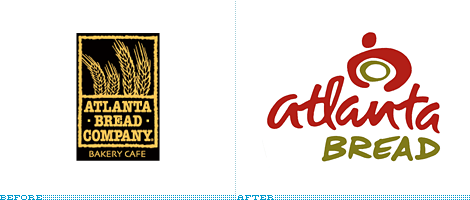 Atlanta Bread Logo, Before and After