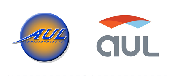 AUL Corp. Logo, Before and After