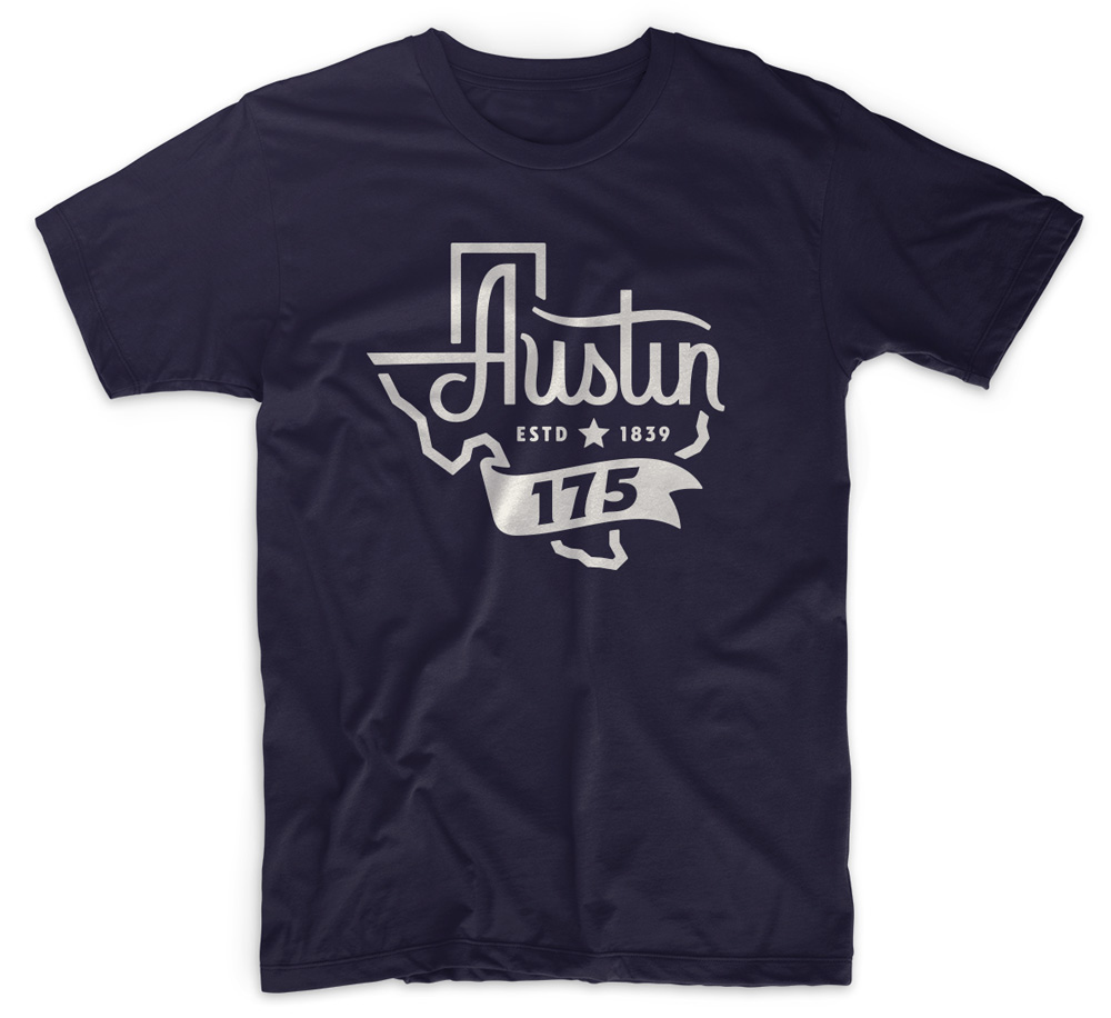 New Logo for City of Austin's 175th Anniversary by GSD&M