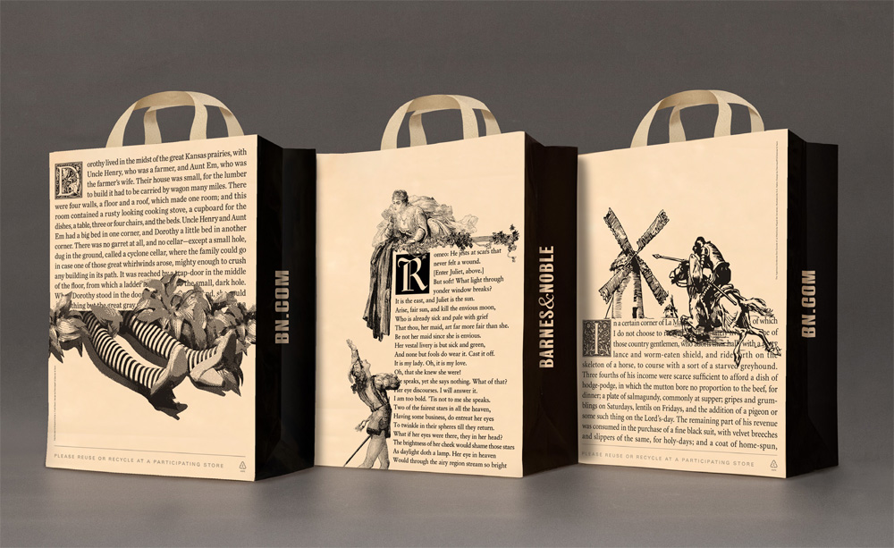 Brand New: New Barnes & Noble Shopping Bags