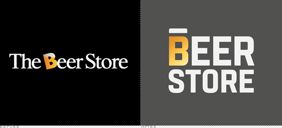 Beer Store Logo, Before and After