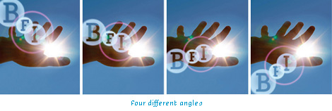 British Film Institute Logo, Four Different Angles