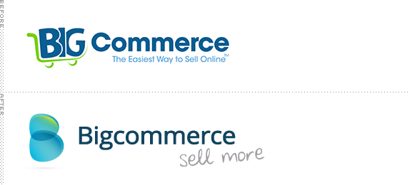 Big Commerce Logo, Before and After