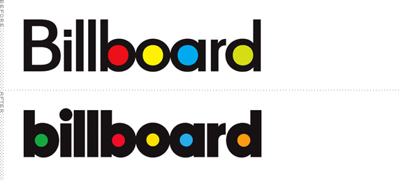 Billboard Logo, Before and After