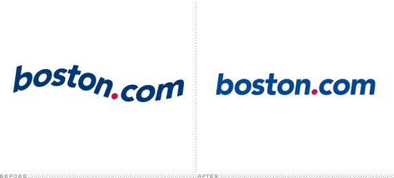 Boston.com Logo, Before and After