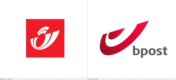 bpost Logo, Before and After
