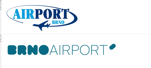 Brno Airport Logo, Before and After