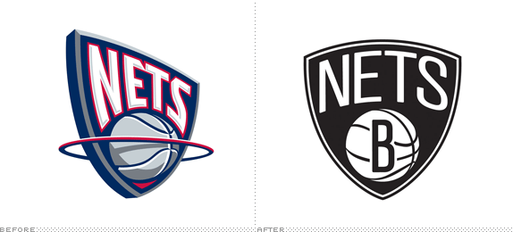 Brooklyn Nets Logo, Before and After