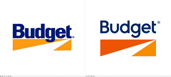 Budget Logo, Before and After