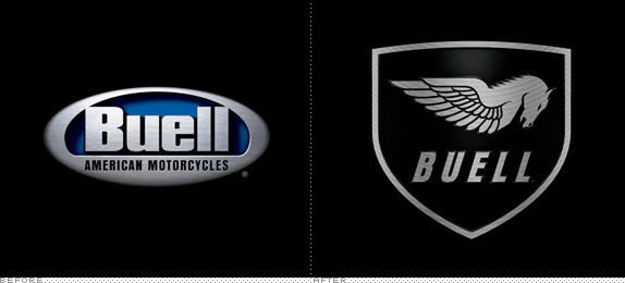 Buell Logo, Before and After