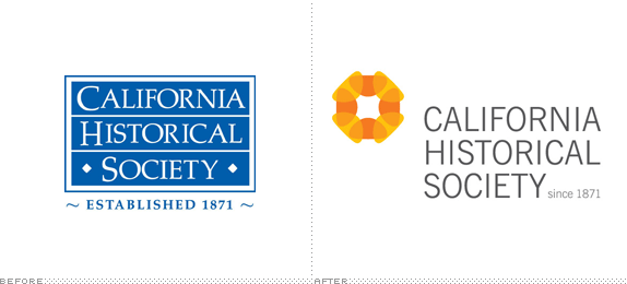 California Historical Society Logo, Before and After