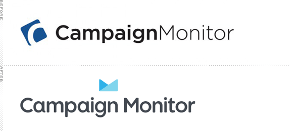Campaign Monitor Logo, Before and After