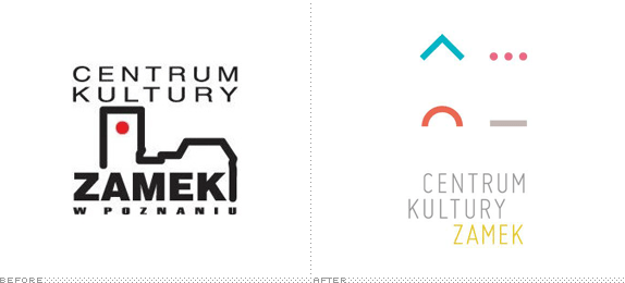 Centrum Kultury Zamek Logo, Before and After