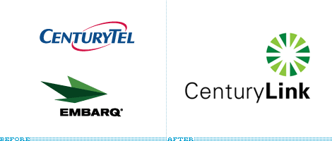 CenturyLink Logo, Before and After