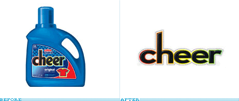 Cheer Logo, Before and After