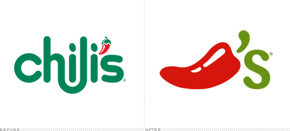 Chili's Logo, Before and After