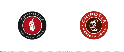 Chipotle Logo, Before and After