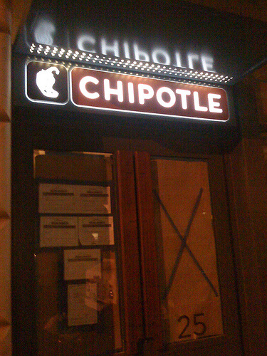 Chipotle Logo, on Store