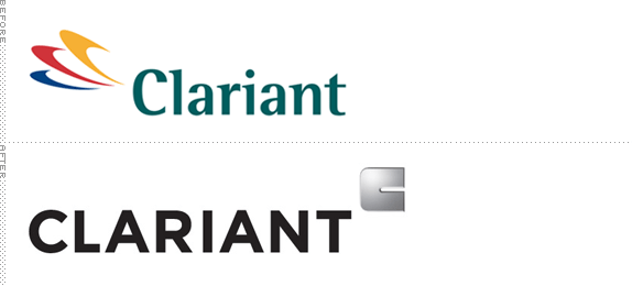 Clariant Logo, Before and After