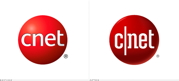 CNET Logo, Before and After