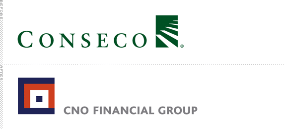 CNO Financial Group Logo, Before and After