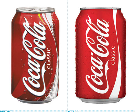 Coca-Cola Can, Before and After