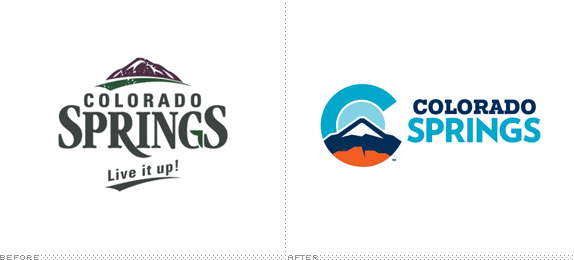 Colorado Springs Logo, Before and After