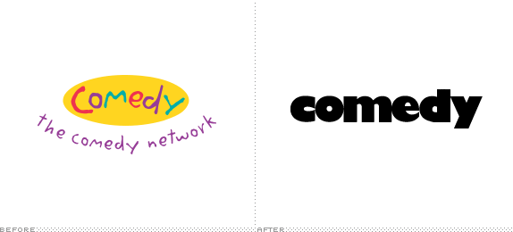 Comedy Network Logo, Before and After