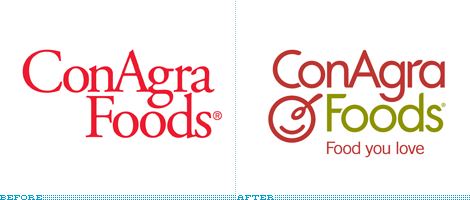 ConagraFoods Logo, Before and After