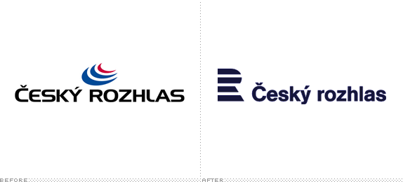Czech Radio Logo, Before and After