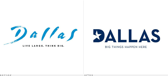 Dallas Logo, Before and After