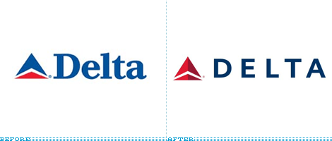 Delta Logo, Before and After