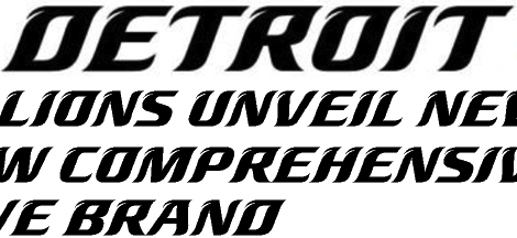 Detroit Lions Typeface
