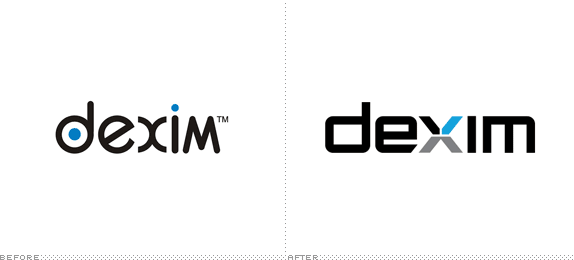 Dexim Logo, Before and After