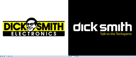 Dick Smith Logo, Before and After