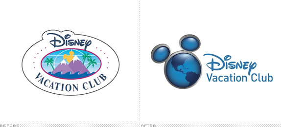 Disney Vacation Club Logo, Before and After